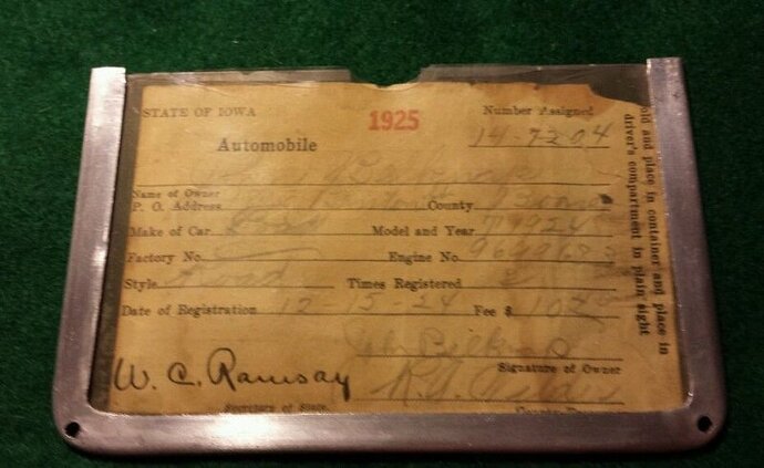 1925 Iowa Registration.JPG