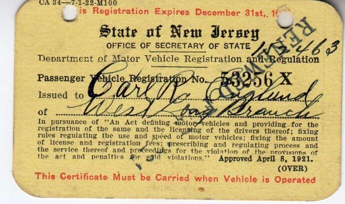 1921 New Jersey Registration Card.JPG
