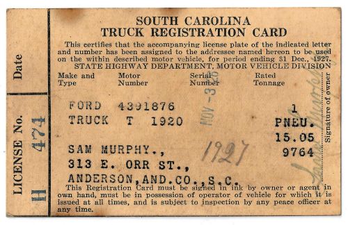South Carolina Truck Registration Card.JPG
